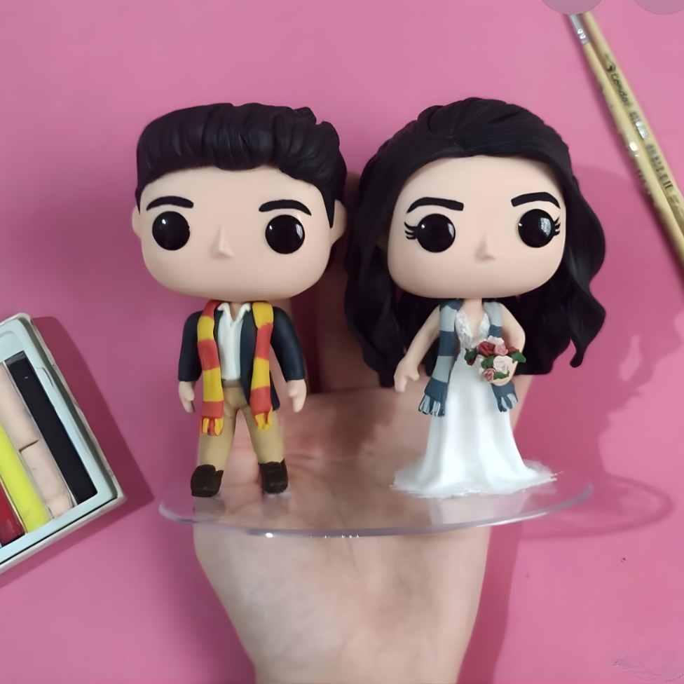 Customised Funkopop couple based on a photograph 12cm