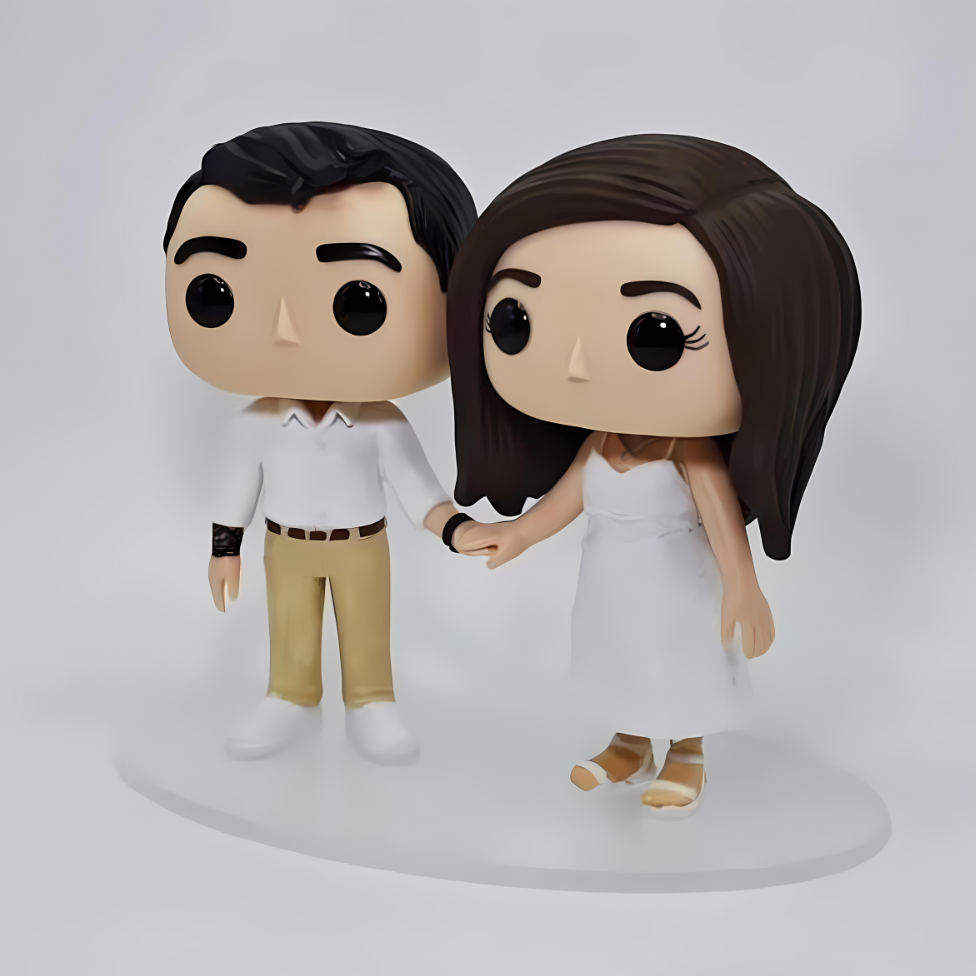 Customised Funkopop couple based on a photograph 12cm