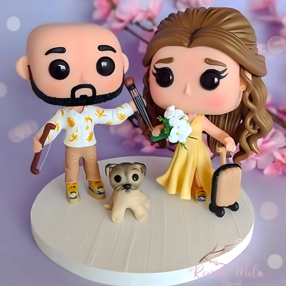 Customised Funkopop couple based on a photograph 12cm