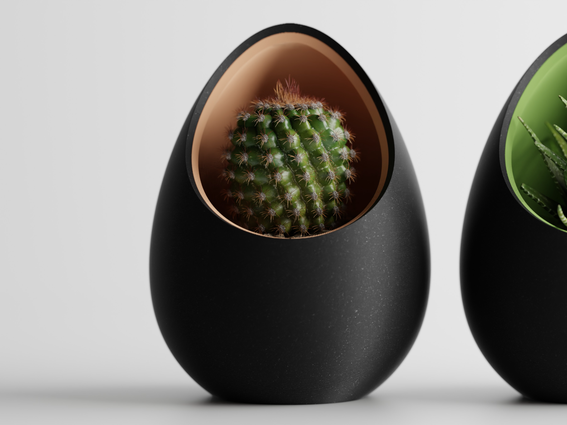 Minimalist Egg Planter Set (3 PCS) | Modern Indoor Decor | Logun Gifts