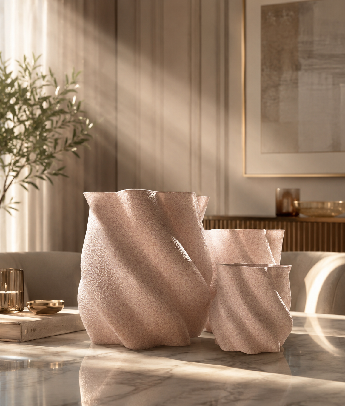 Twister Vase Collection – Modern Sculptural Home Décor