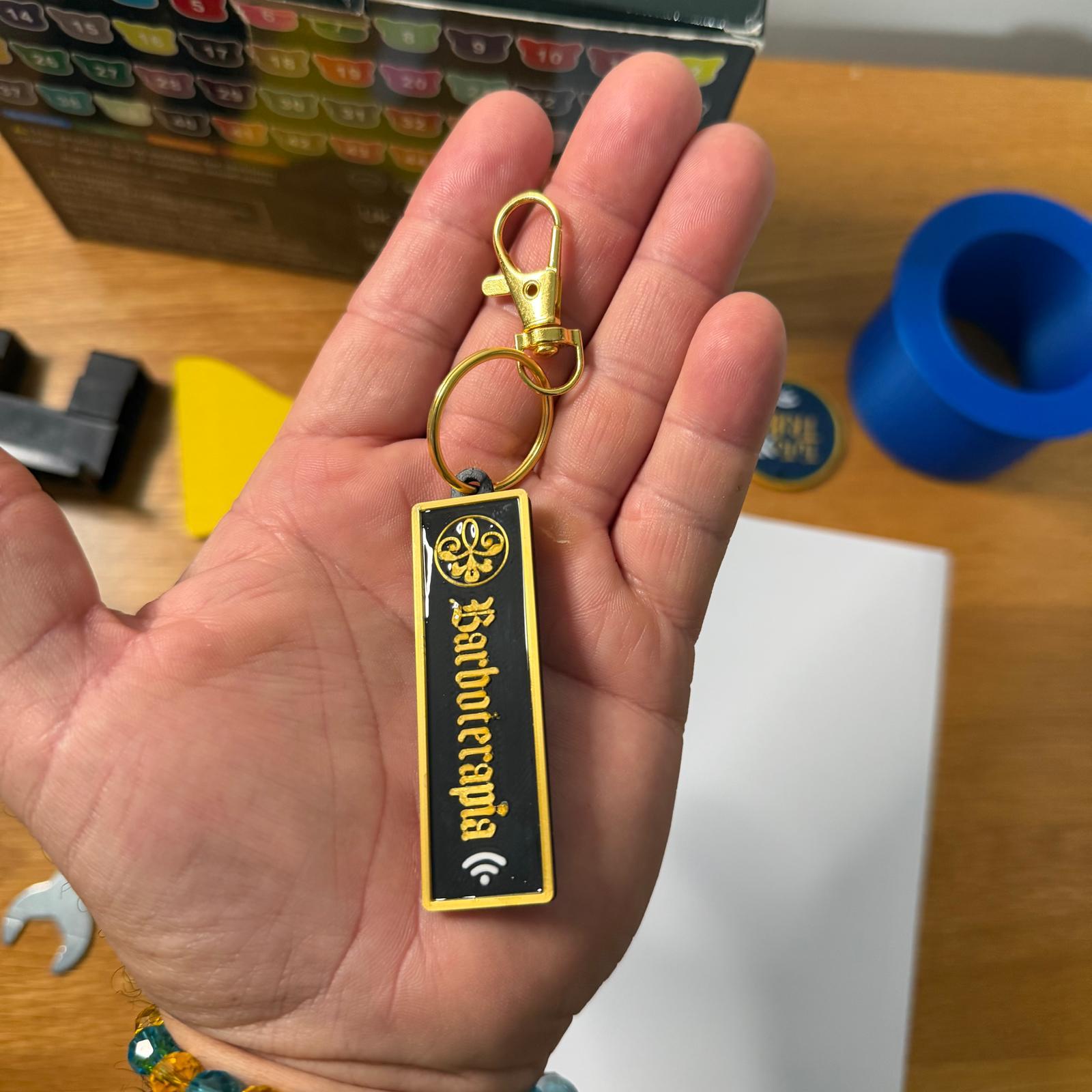 Personalised key rings with NFC technology