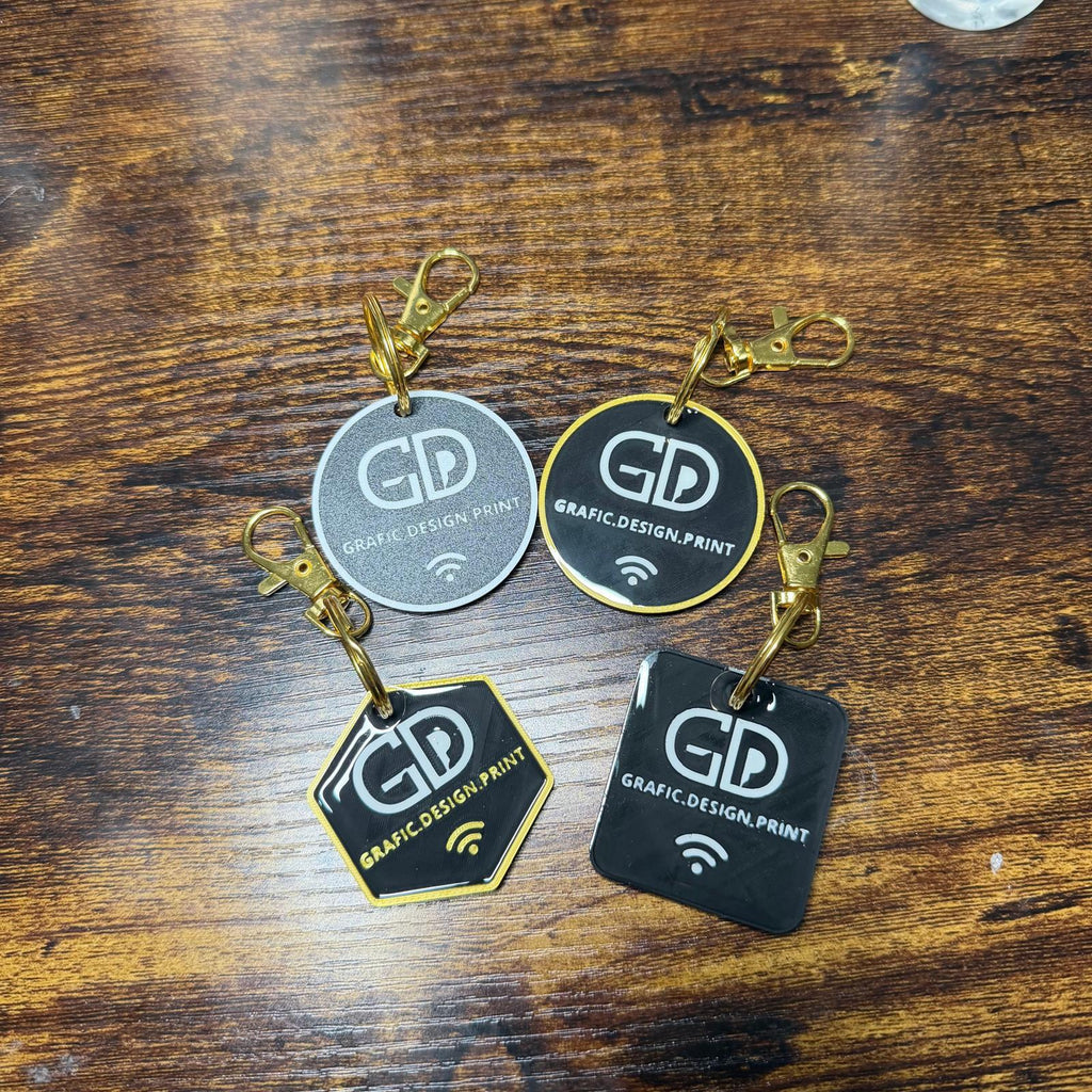 Personalised Keychain with NFC Technology (unit price applies to orders of 50 or more)