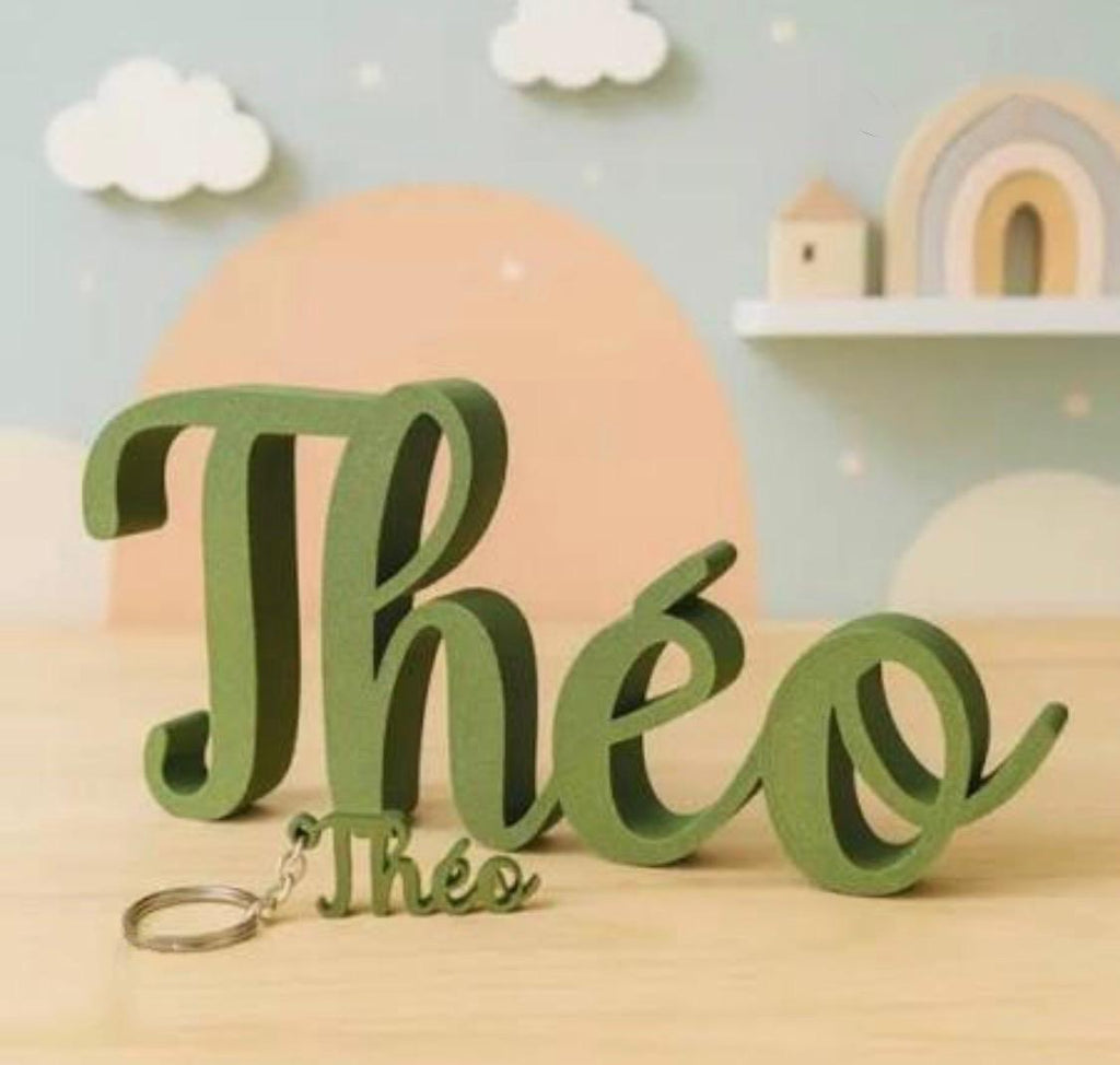 Customised table signs featuring any phrase or names